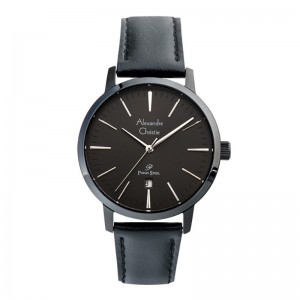 Alexandre Christie AC 1028 Full Black Leather Leather Lady LDLIPBA